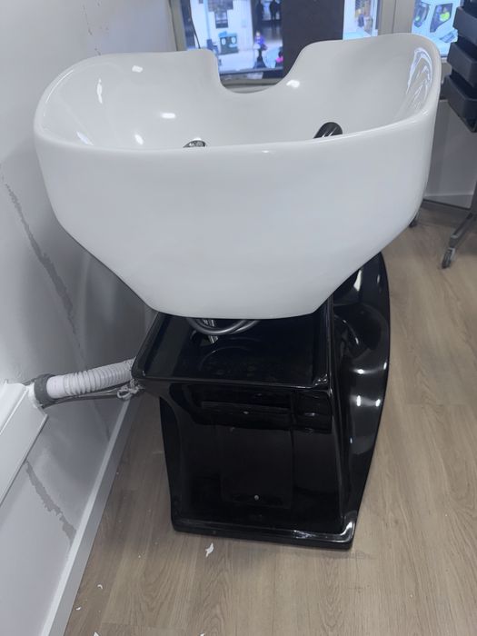 Rampa de lavagem de cabelo para salão de cabeleireiros. ACB + Cadeira Hidráulica