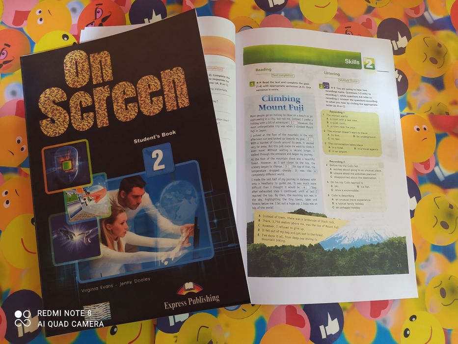 On screen 1 , 2 , 3 , b1, b1+, b2, b2+