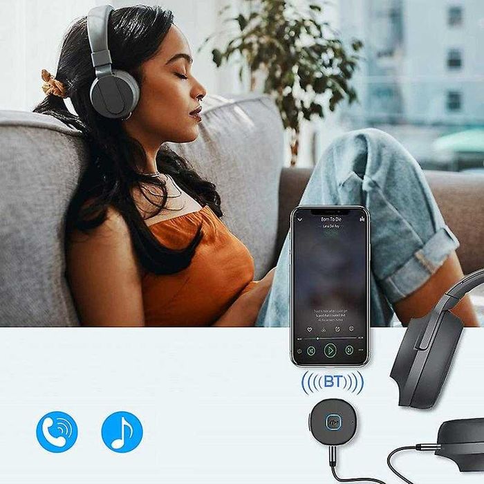 J33 odbiornik nadajnik Bluetooth AUX mikrofon 2w1 zestaw głośnomówiący