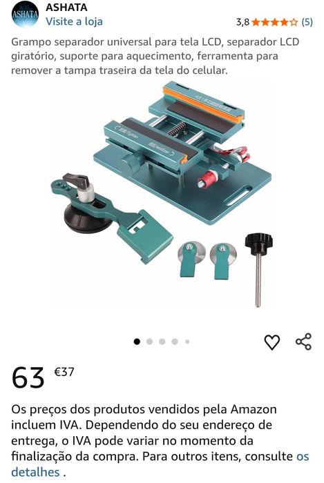 Grampo separador universal para tela LCD tlm