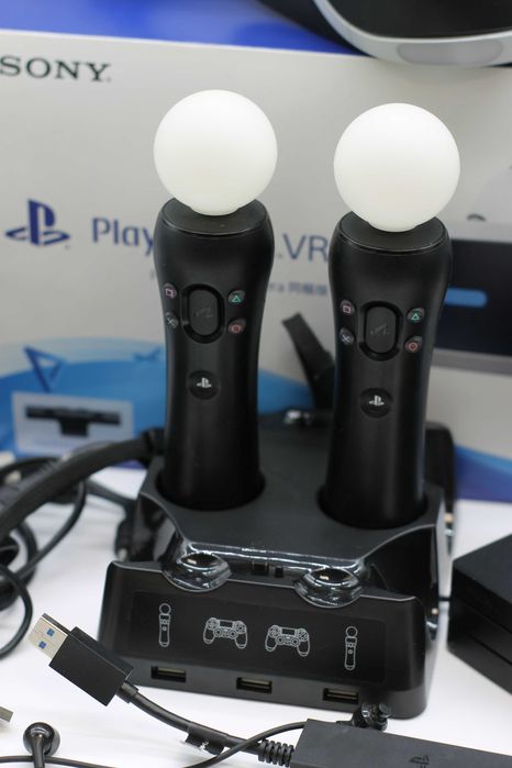 PSVR v2 MEGA ZESTAW | Karton | 2x Move v2 | Adapter PS5 | Kamera