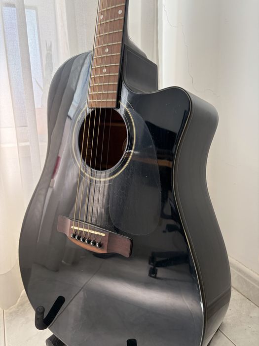 Guitarra Eletroacústica Fender CD-60CE Preta (Black)