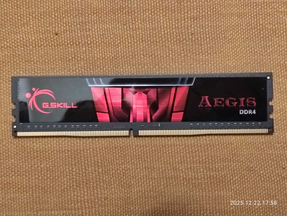 Новая планка памяти  DDR4 G.Skill Aegis 3000 на 16Gb