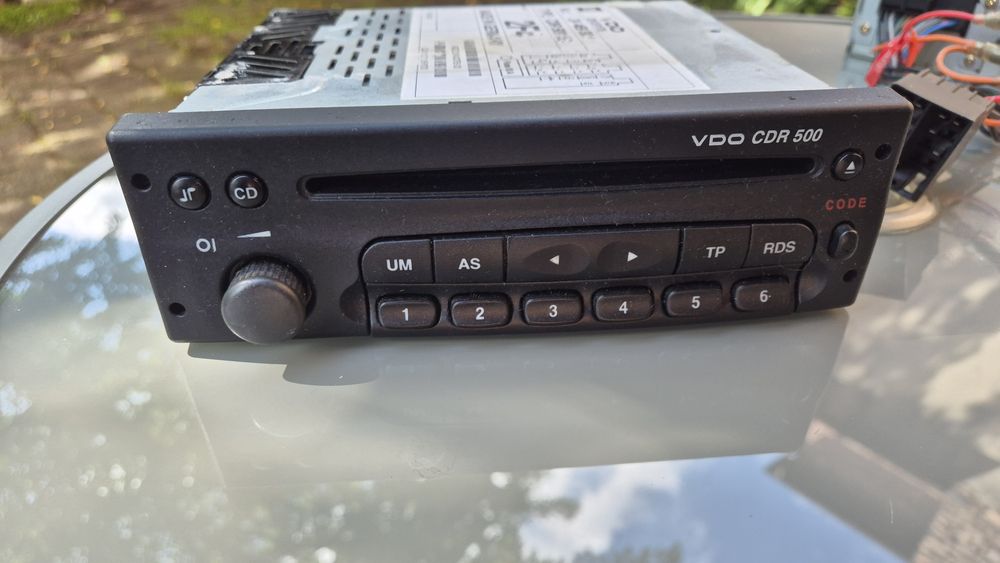 Oryginalne radio radioodtwarzacz  OPEL VDO CDR500 code