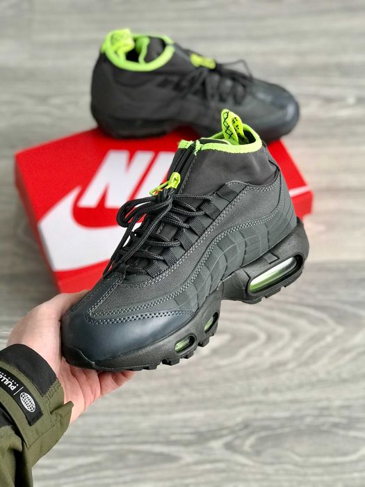 Мужские зимние кроссовки Nike Air Max 95 Sneakerboot "Grey" 40-45
