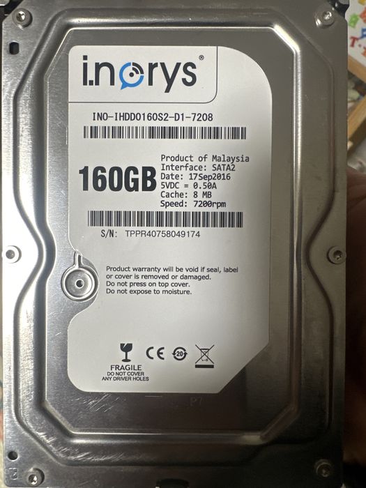 Продам робочий жорсткий диск