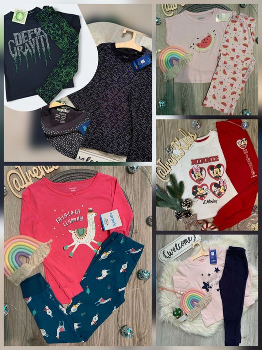 Піжама бавовна/фланель для дівчинки від 2 до 12 р, (98/146 ріст) НОВА