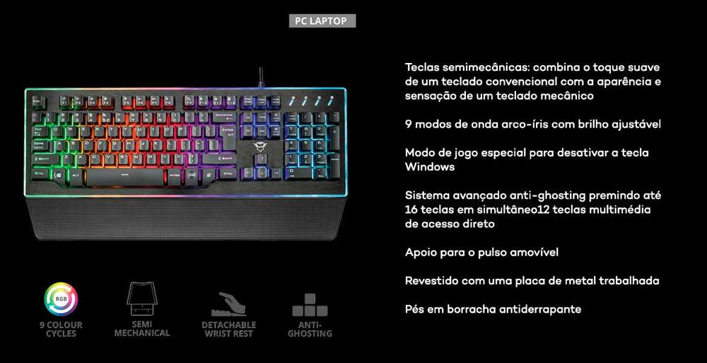 МЕТАЛ мембранна крута ІГРОВА клавіатура з режимами підсвітка RGB украї