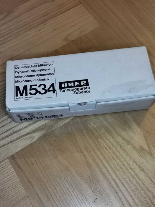 Mikrofon UHER M534 jak nowy pudełko, statyw