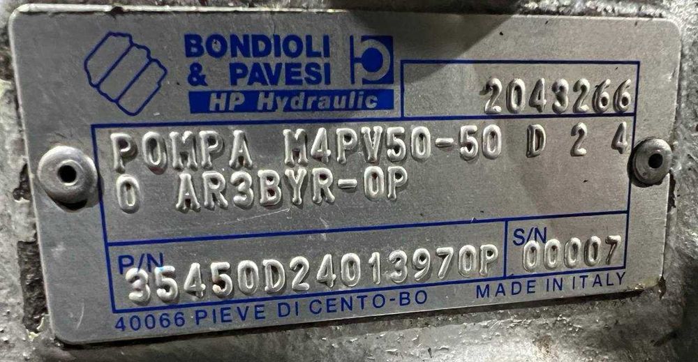 Bondioli&Pavesi M4PV50-50 D 2 4 0 AR3BYR-OP Pompa hydrauliczna