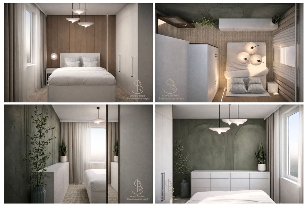Projektowanie wnętrz, wizualizacje 3D, układ funkcjonalny