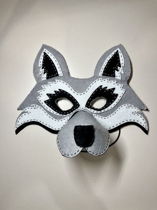 Маска Волка из фетра