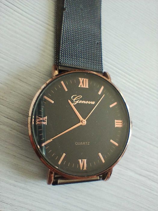 Zegarek damski czarny Geneva