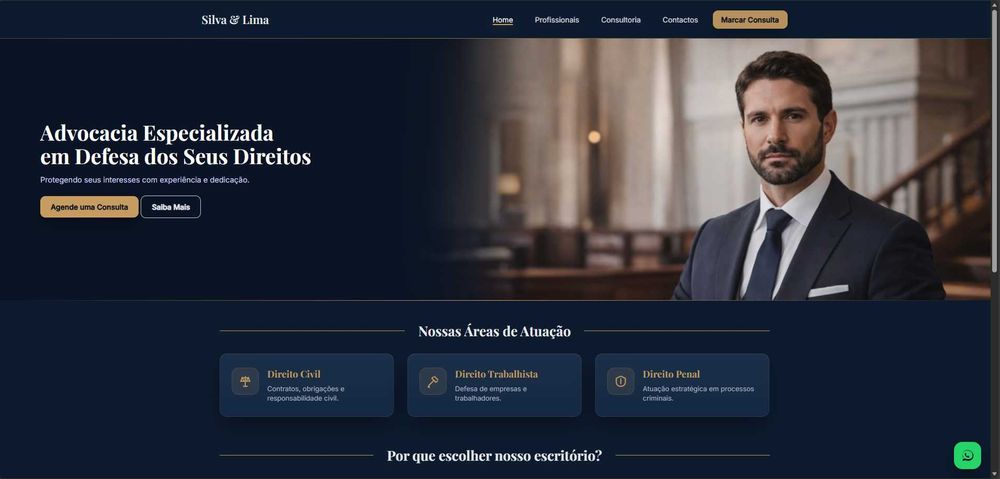 Criação de Sites Profissionais (WhatsApp + Mobile) — desde 49€