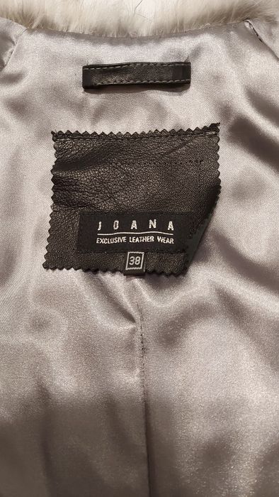 Futerko roz. 38 płaszcz z naturalnej  skóry Joana Exclusive Leather