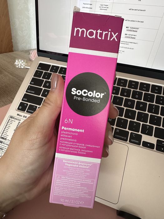 Продам фарбу matrix socolor 6N темний блондин краска