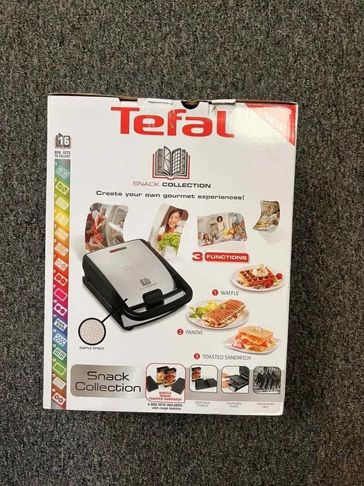 Мультимейкер (бутербродниця-вафельниця-гриль) Tefal SW857D12 Новий!