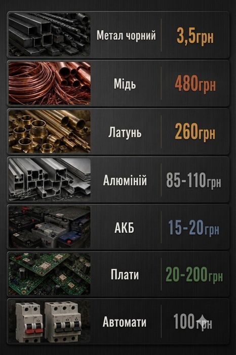 Металобрухт продаж та прийом