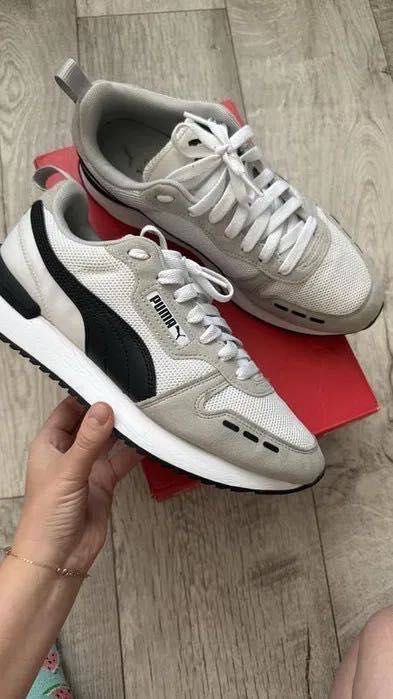 Кросівки чоловічі puma білий/сірий/беж