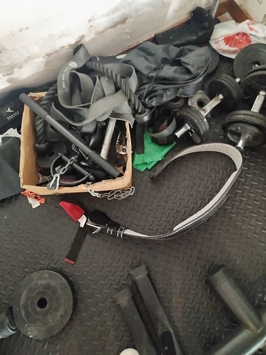 Vendo ginásio multifunções mais halteres  ajustáveis  40kg