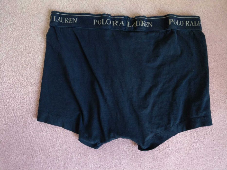 bokserki Ralph Lauren granatowe stretch cotton