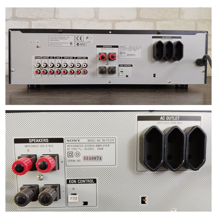 SONY TA-FE570 Integrated Stereo Amplifier  2001-2003