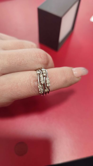 Каблучка з діамантами!!! Терміновий продаж!!!