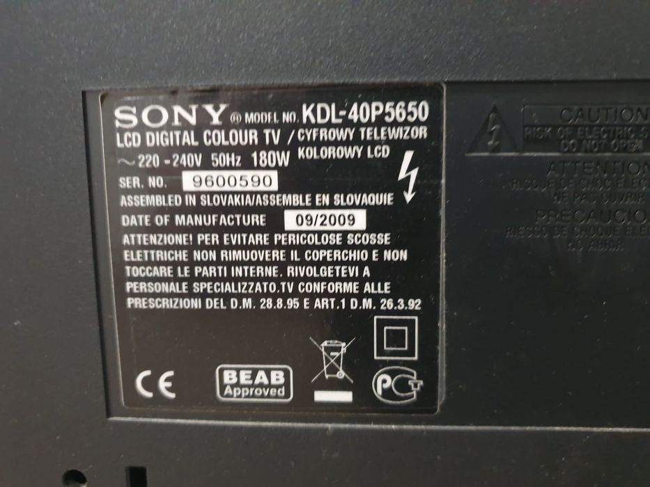 Telewizor Sony bravia 40’