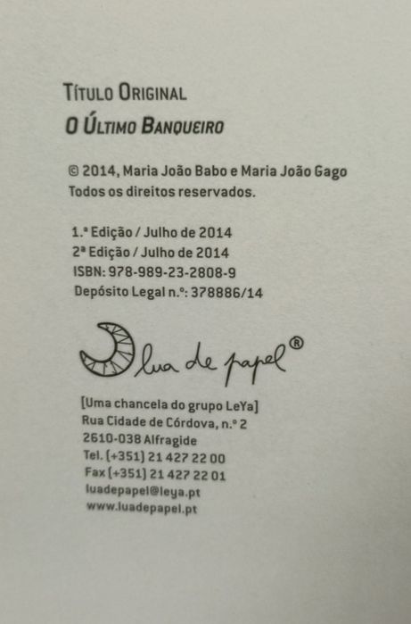 Livro - O Último Banqueiro