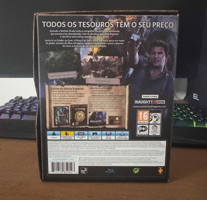 Ps4/Ps5 Jogo Uncharted 4 - O fim de um ladrão