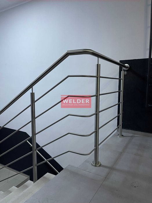 Balustrada Barierka Balkon nierdzewna Harfa Szklana Portfenetr