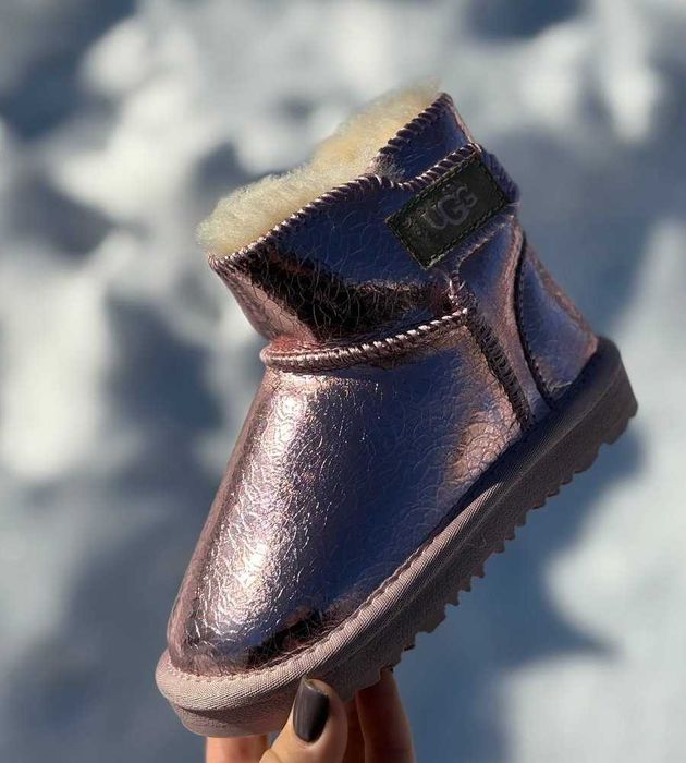 Дитячі UGG Bronze Metallic Classic mini, р.21-32 повністю натуральні