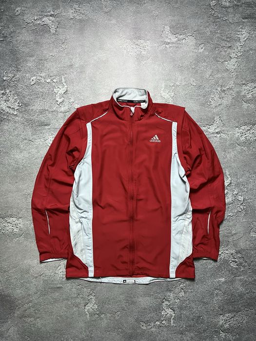 Ветровка трансформер Adidas адидас большой логотип лампасы S