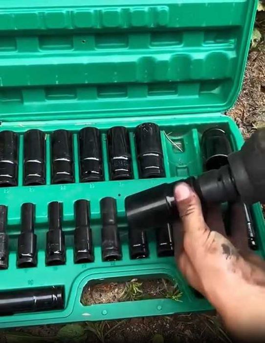 Набір ударних торцевих голівок 8–32 мм 20 шт.  Ударні торцеві голівки.