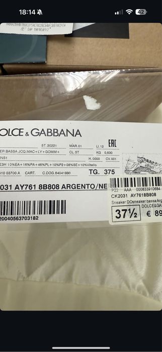 Buty Dolce&Gabbana 37,5