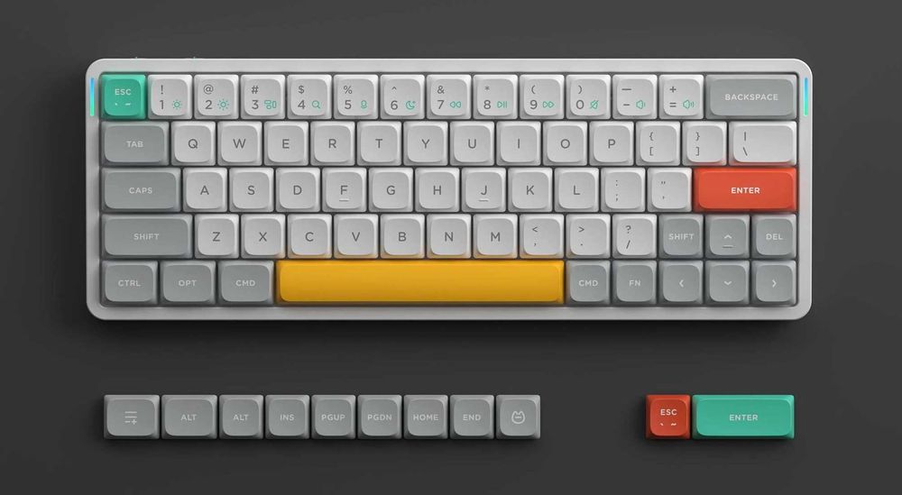 Klawiatura mechaniczna Nuphy Air60 V2 White Gateron Red Switch Ionic White USZKODZONA