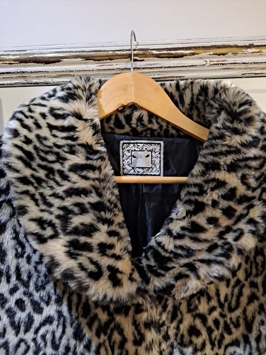 Futro futerko płaszczyk panterka 34/36 IN St. Bernard for dunnes