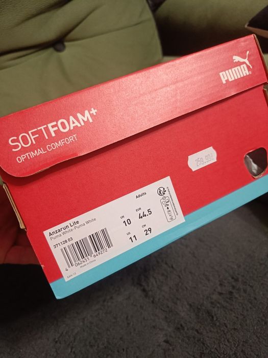 PUMA Buty treningowe Anzarun Lite białe 44.5