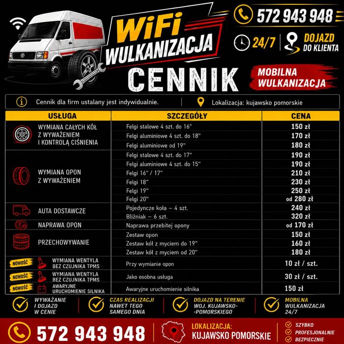 Mobilna Wulkanizacja Serwis Opon