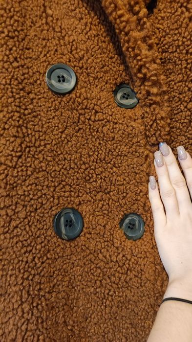 Futro płaszcz zimowy L