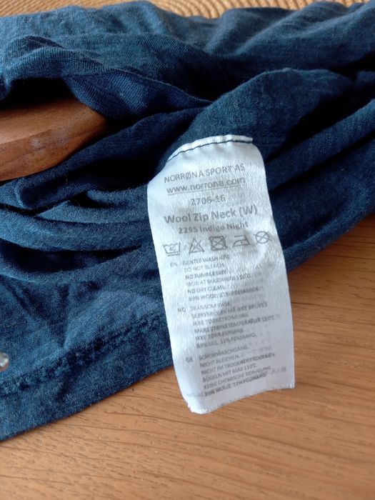Norrona Wool ZIP Neck koszulka termoaktywna z długim rękawem M