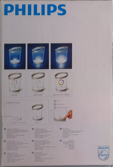 Balde de gelo com luzes