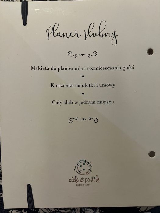Planer/notatnik ślubny