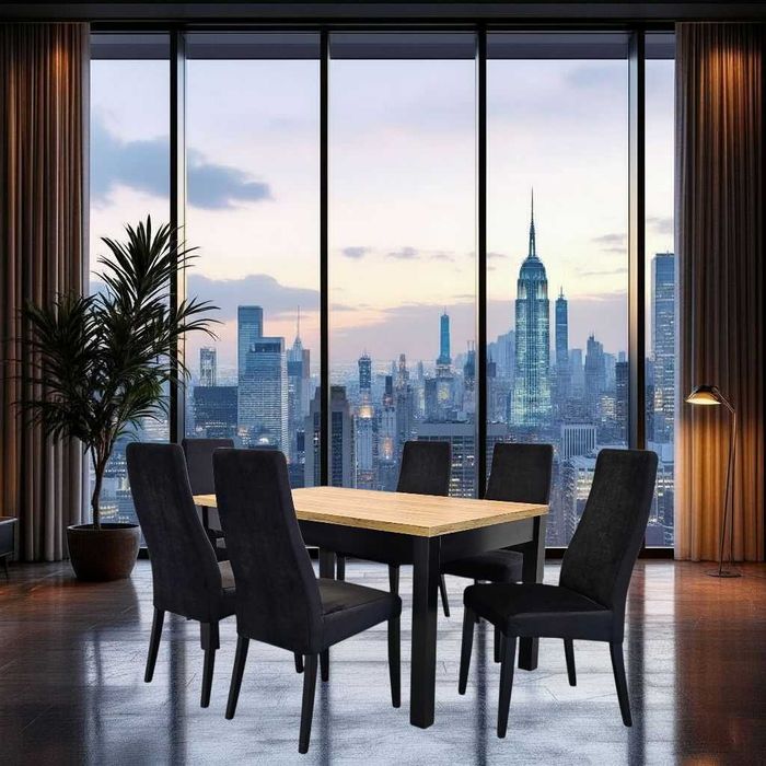 Krzesła tapicerowane do jadalni salonu wygodne modne nowoczesne nowe