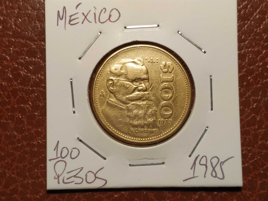 B273 moeda de 100 pesos de 1985 - México