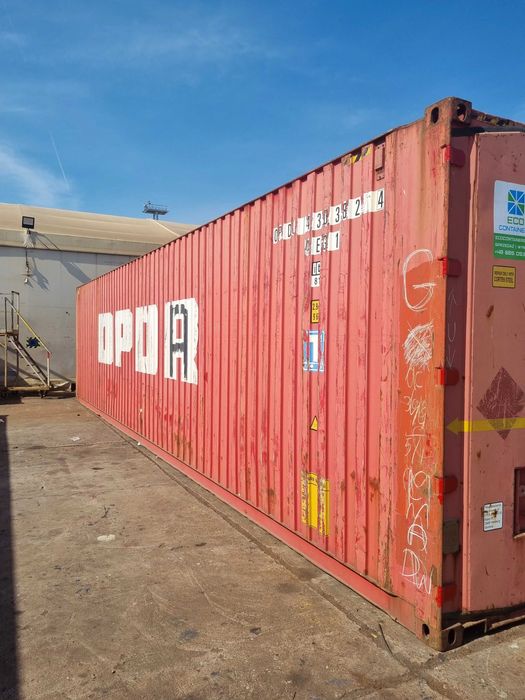 Kontener morski 40'HCPW Używany podwyższany poszerzany