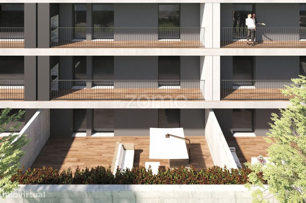 Apartamento T1 com garagem e varanda em S. Vicente