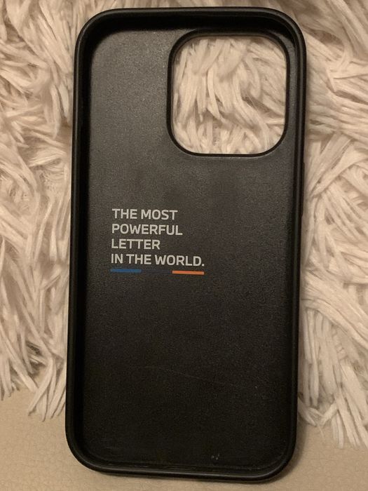 Case/etui na iPhone 14 Pro BMW MPower oryginał czarny skórzany