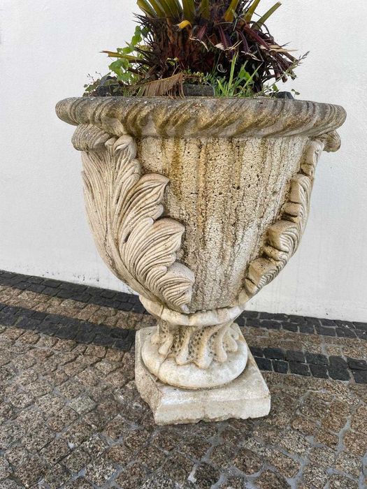 Vaso Ornamental Exterior Branco