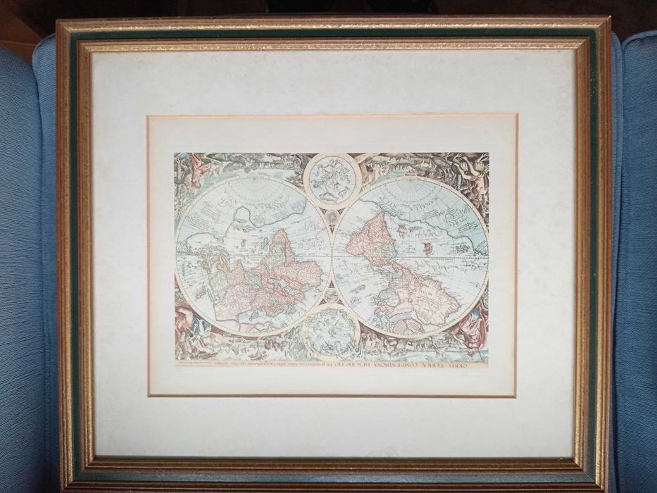 Quadro Mapa Mundo Muito Raro